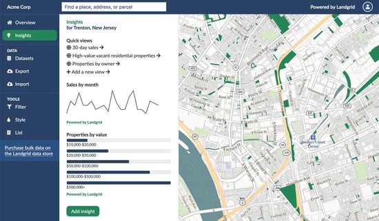 Acme Corp mapping portal for Trenton, New Jersey