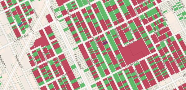 Parcel map on Regrid saas platform