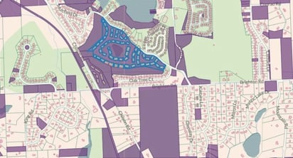 A parcel map from the Regrid Mapping Platform