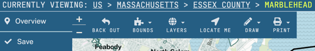 Regrid Platform Breadcrumbs feature to see your current and past locations